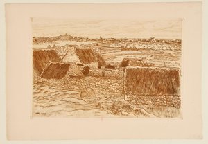 [Der Weiler auf der Insel Bréhat] von Henri Rivière