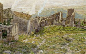 Altes Schloss von Bormes les Mimosas von Henri Rivière