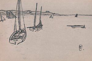 Bretonische Landschaft, ca. 1900er, 1946 von Henri Rivière