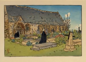 Friedhof und Kirche von Perros-Guirec von Henri Rivière