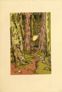 Waschplatz im Wald bei Loguivy von Henri Rivière