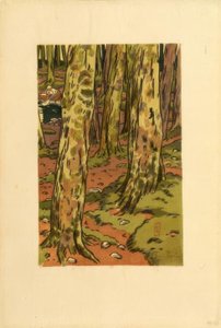 Waschplatz im Wald bei Loguivy von Henri Rivière