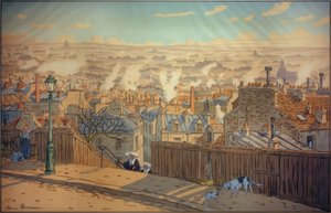 Paris mit Blick auf Montmartre