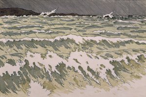 Regen auf dem Meer von Henri Rivière