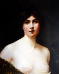 Porträt einer Dame, ca. 1890 von Henri Rondel