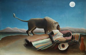 Die schlafende Zigeunerin von Henri Rousseau