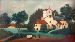 Das Gespann vor der Mühle von Henri Rousseau