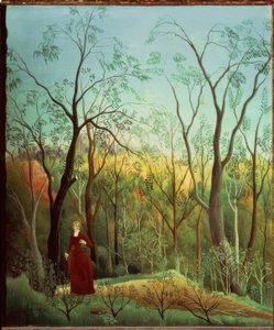 Der Spaziergang im Wald von Henri Rousseau