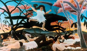 Krieg oder der Ritt der Zwietracht, 1894 von Henri Rousseau