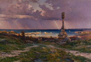 Nach dem Sturm in Portrieux von Henri Saintin