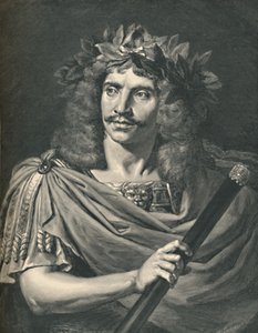 Molière als Julius Caesar in der Tragödie von Pompée, 1886 von Henri Thiriat
