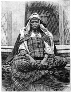 Frau, Biskra, Algerien, um 1890