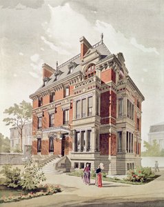 Entwurf für eine Villa, Ende des 19. Jahrhunderts von Henri Toussaint