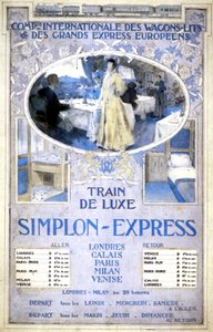 Simplon Express Luxuszug von Henri Toussaint