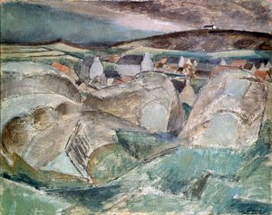 Dorf zwischen den Felsen, ca. 1910 von Henri Victor Gabriel Le Fauconnier