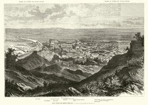 Rom vom Caelius-Hügel zur Zeit von Julius Caesar gesehen (Gravur) von Henri de (after) Montaut