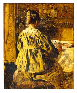 Das Mahl oder Frau von hinten gesehen von Henri de Braekeleer