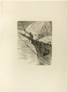 Auf See bei Nacht, aus Mélodies de Désiré Dihau von Henri de Toulouse-Lautrec