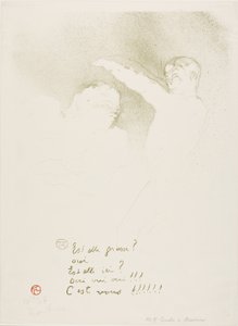 Bei den Variétés: Mademoiselle Lender und Brasseur von Henri de Toulouse-Lautrec