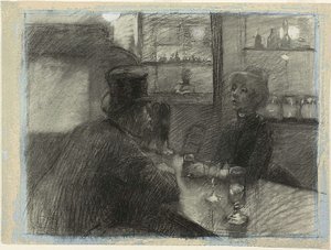 Bar des Cafés der rue de Rome, ca. 1886