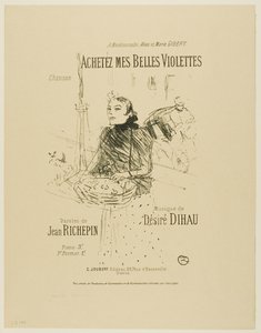 Kauf meine hübschen Veilchen, aus Mélodies de Désiré Dihau von Henri de Toulouse-Lautrec
