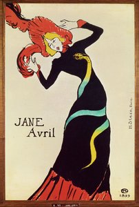 Tänzerin Jane Avril. Plakat