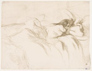 Elles: Schlafende Frau von Henri de Toulouse-Lautrec