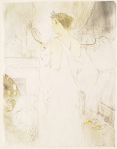 Elles: Frau mit Spiegel von Henri de Toulouse-Lautrec