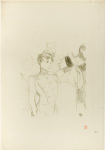 Lender und Lavallière in einer Revue im Variété von Henri de Toulouse-Lautrec