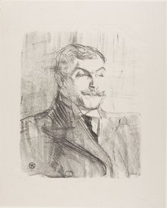 Lucien Guitry, aus Treize Lithographies von Henri de Toulouse-Lautrec