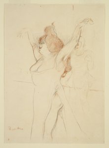 Mademoiselle Cocyle als Helena von Troja in La Belle Helene