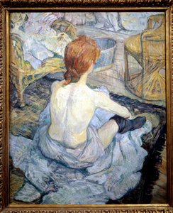 Rothaarige (Die Toilette)