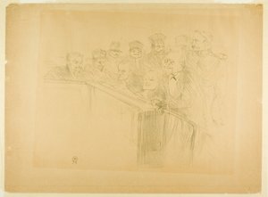 Der Arton-Prozess (erste Platte) von Henri de Toulouse-Lautrec