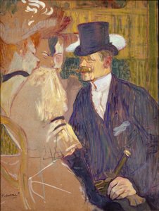 Der Engländer (William Tom Warrener, 1861–1934) im Moulin Rouge von Henri de Toulouse-Lautrec