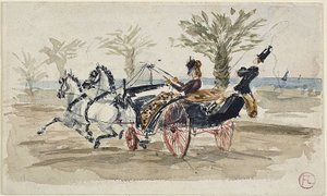 Die Promenade des Anglais in Nizza von Henri de Toulouse Lautrec
