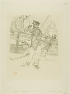 Der geräucherte Hering, aus Mélodies de Désiré Dihau von Henri de Toulouse-Lautrec