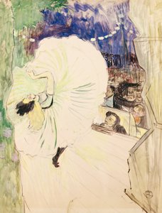 Rad, Tänzerin auf der Bühne, Illustration für "Le Plaisir à Paris" von Henri de Toulouse Lautrec