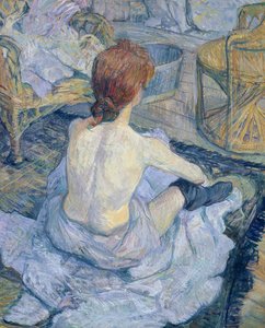 Frau bei ihrer Toilette von Henri de Toulouse Lautrec