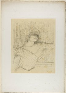 Yvette Guilbert—Dans la Glu, aus Yvette Guilbert von Henri de Toulouse-Lautrec