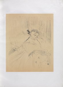 Yvette Guilbert-Englische Serie: Altes Lied von Henri de Toulouse-Lautrec