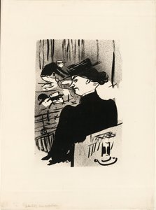 Ein Zuschauer, aus Le Café-Concert