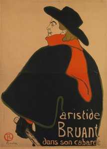 Aristide Bruant in seinem Kabarett, 1893