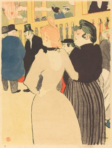 Im Moulin Rouge, la Goulue und ihre Schwester