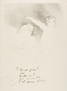 Bei den Variétés: Mademoiselle Lender und Brasseur von Henri de Toulouse Lautrec