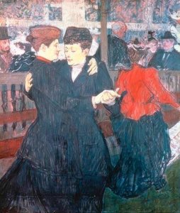 Im Moulin-Rouge. Die zwei Tänzerinnen