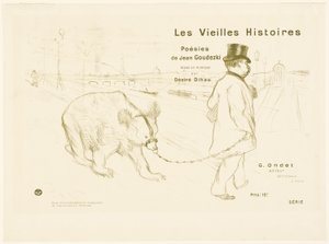 Umschlag und Frontispiz zu Les Vieilles Histoires von Henri de Toulouse Lautrec