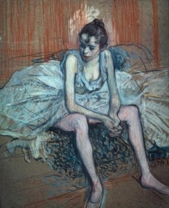 Sitzende Tänzerin von Henri de Toulouse Lautrec