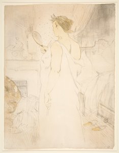 Frau mit Handspiegel, aus der Serie Elles