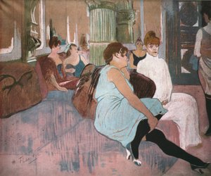 Im Salon in der Rue des Moulins von Henri de Toulouse Lautrec