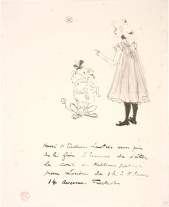 Einladung zu einer Ausstellung von Henri de Toulouse Lautrec